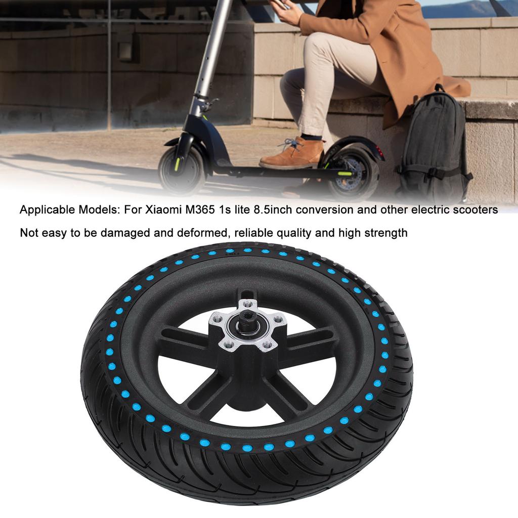 Electric Scooter Rear Tire Honeycomb Replacement Rubber Electric Scooter Wheel for Xiaomi M365 1s Lite Blue