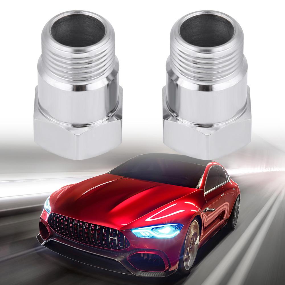 2Pcs 32mm M18*1.5 O2 Oxygen Sensor Extender Extension Spacer Bungs Adapter Silver