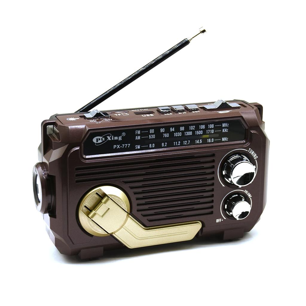 Portable AM/FM/SW Radio Solar Hand Crank Emergency Radio Support USB TF Card 800mAh Multi Band Radio with LED Flashlights