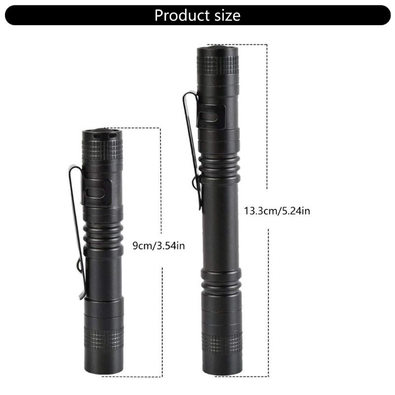 Cycling Camping Outdoor Pocket Flashlight Hiking Water Proof Light Handheld Penlight Small Pocket Clip Light Flashlight
