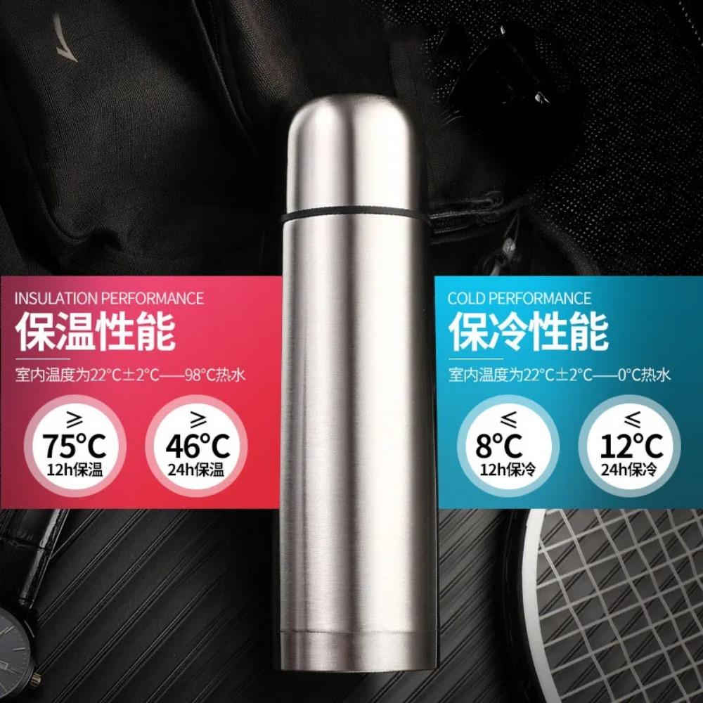 Portable Double Layer Thermal Mug Food Thermos For Tea With Heating Display Cup Stainless Steel Water Bottle Cups Of Hot