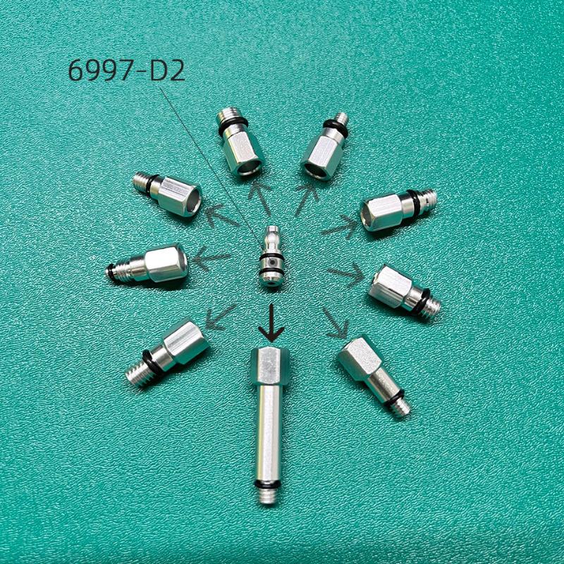13Pcs/Set Bike Hydraulic Brake Bleed Connector Aluminum Alloy Brake Oiling Joint Connected To The Oil Hose With The D6 Adapter