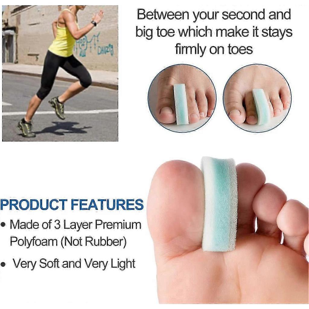 Toe spacer, 8-piece toe separator for toe alignment and overlapping toes and hammertoe pain relief