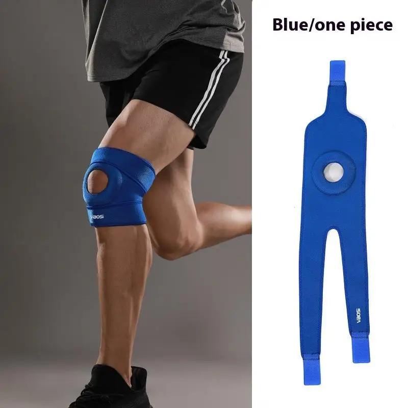 

Kneepad Stabilizer Fitness Knee Pads Adjustable Compression Knee Support Brace For Joint Pain Relief Arthritis Meniscus Recovery синий