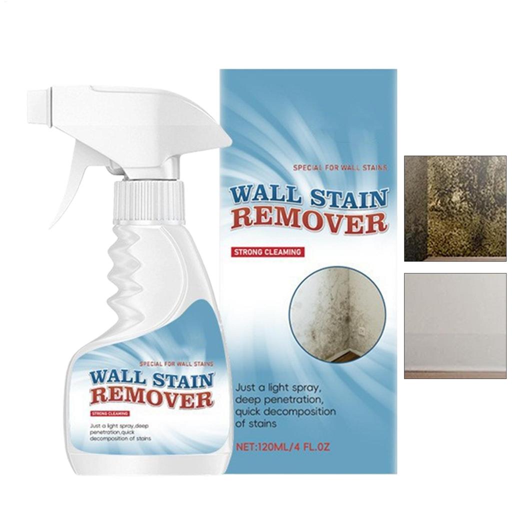 Mold Remover 120ml Stain Spray Remover Tile Grout Cleaner for Bathroom Shower Household Kitchen Ceiling Toilet Sink Bathtub