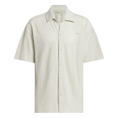 Originals Trefoil Series Comfortable Fashionable Simple Versatile Short Sleeve Polo Shirt Unisex Polo Shirts Gray White JP0653