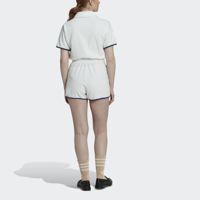 adidas Originals Women's Towel-Terry Short Romper White HT5937
