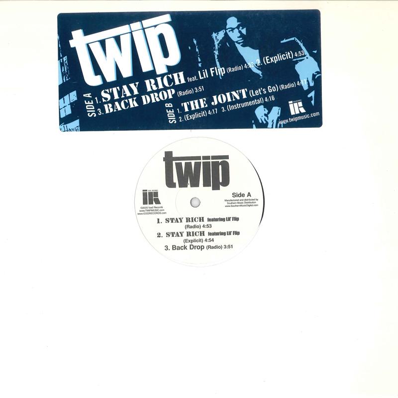 

12inch Record TWIP - Stay Rich ICD12 ICED 2005 US Rap & Hip-Hop/R&B Used