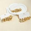 European and American Hot-selling Creative Personalized Design Women's Earrings Set Irregular Geometric Ring Ear Jewelry Earrings