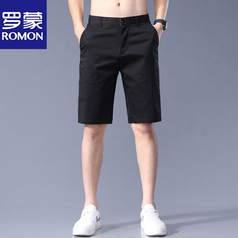 ROMON Men s Summer Casual Cotton Blend Shorts 29