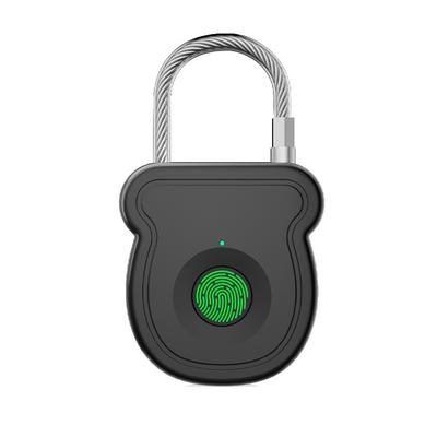 Intelligentes Fingerabdruck-Vorhängeschloss Schlüsselloser Zugang für Koffer und Büroaufbewahrung USB Wiederaufladbar 20 Eindeutige Fingerabdruckspeicher