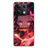Phone Case - MANIACASE - Xiaomi Redmi Note 13 5G - Black - TPU Silicone - Nezuko Kamado (demon Slayer)