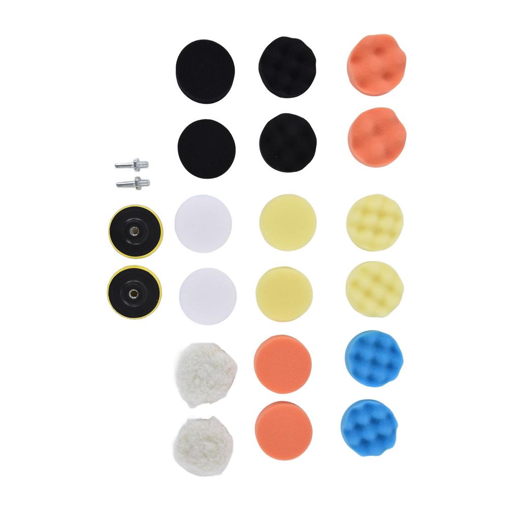 22Pcs Buffing Pads ABS Sponge Car Polishing Pad Kit for Waxing Sanding Sealing Glaze 3in