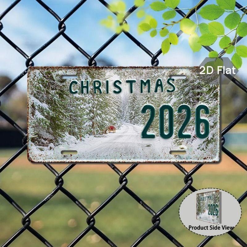 Motorcycle Souvenir License Plate, Metal Auto Wall Decor 15x30cm