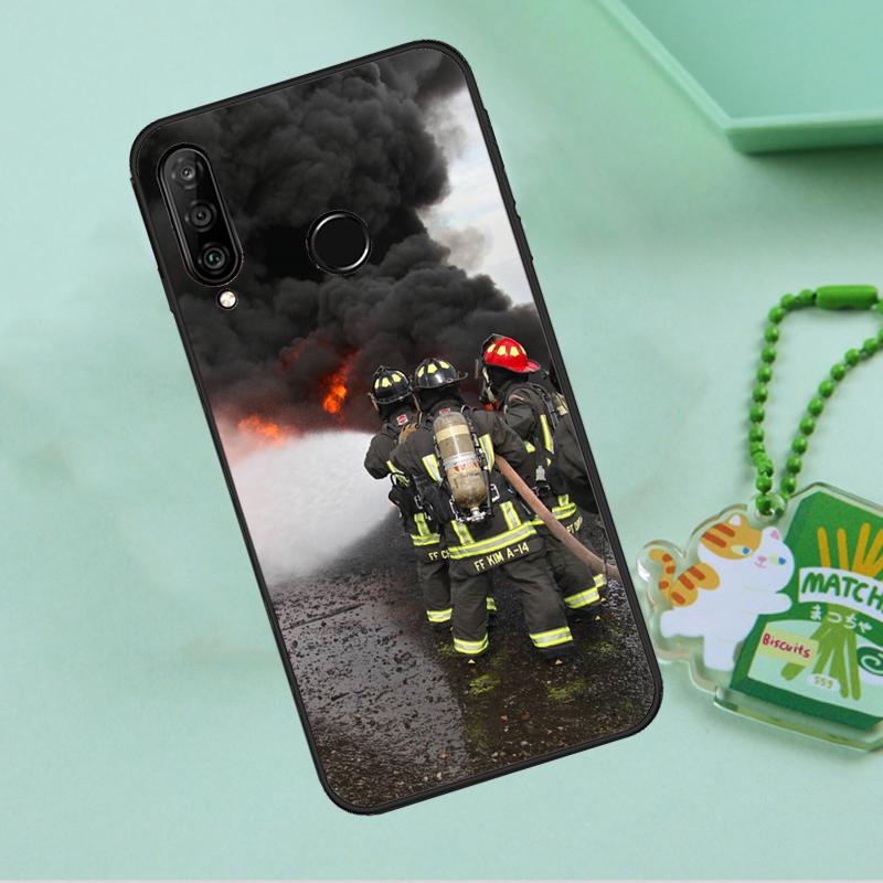 Firefighter Fire Fireman For Huawei Nova 10 9 SE 5T 12s 12i 11i Y91 Y90 Y60 Y70 Y72 Y61 P20 P40 P30 Lite P60 Pro Case