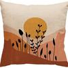 Abstract Pillowcase Sunset Sunrise Line Modern Art Minimalist Living Room Sofa Bay Window Pillow Geometry