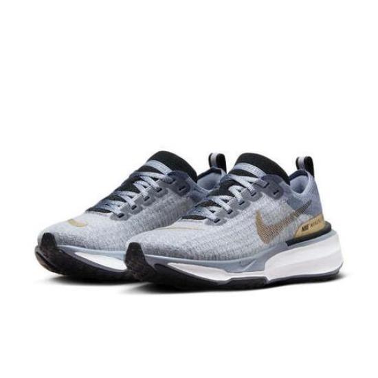 

Nike Wmns ZoomX Invincible 3 Попелястий Слейт Металік Золотий DR2660-400 EU 36 аспідний/синій