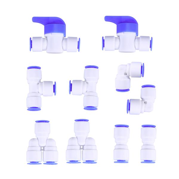 Buy 10 Pcs 1/4 Inch Quick Connect Push In To Connect Water Tube Fitting