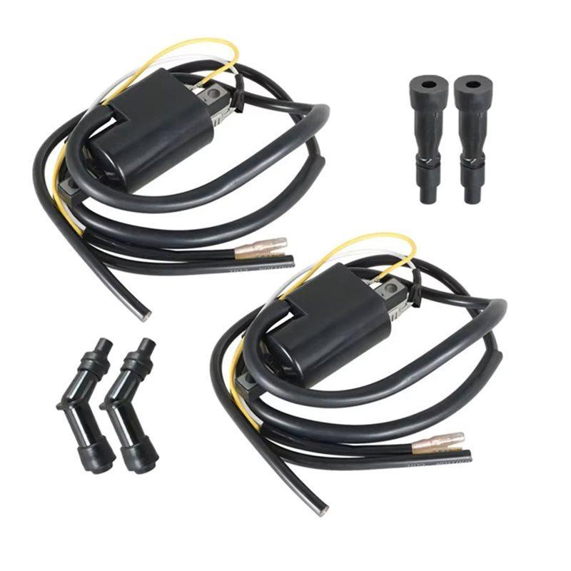 Ac29-For Honda 750 Four Ignition Coils& Spark Plug Caps- 30501-300-003& 30502-300-003 For CB750 CB750A CB750F CB750K 1969-1978