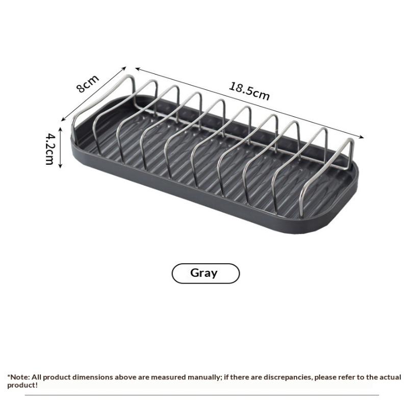 Bathroom Countertop Soap Holder Soap Storage Draining Rack & Kitchen Sponge Storage Rack Durable Easy To Clean Organizer