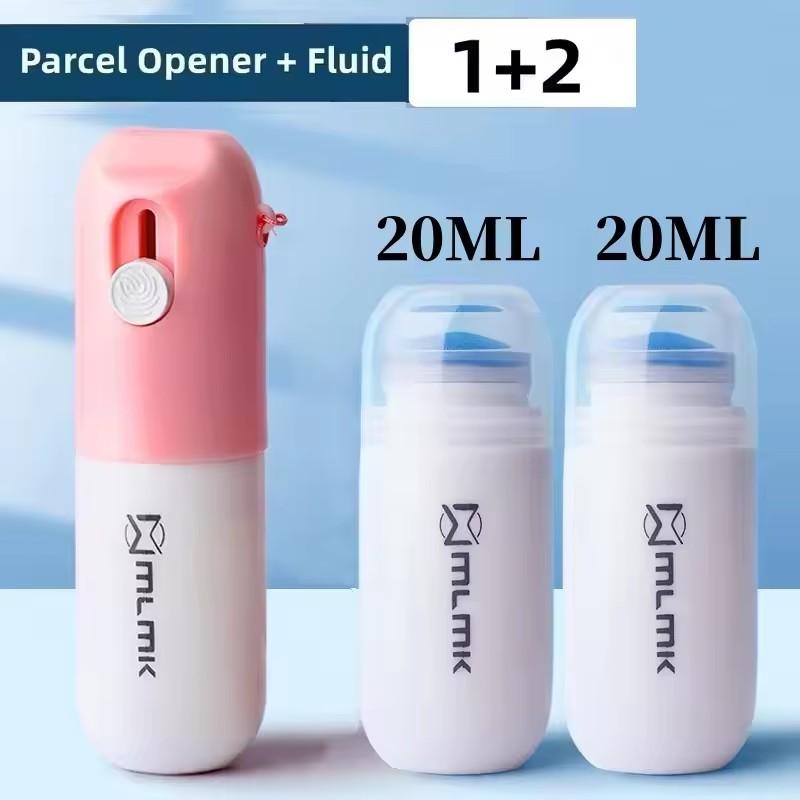 Thermal Paper Correction Fluid with Unboxing Knife Portable Durable Thermal Paper Data Identity Protection Fluid Eraser 20ml