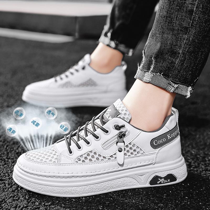 New outdoor fashion cushioning running shoes men's breathable mesh shoes lightweight versatile sports shoes