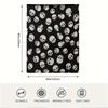 Extra Large 60x80 Inch Halloween Skull Print Blanket - Super Soft Cozy Throw for Sofa, Camping & Home Decor - Machine Washable