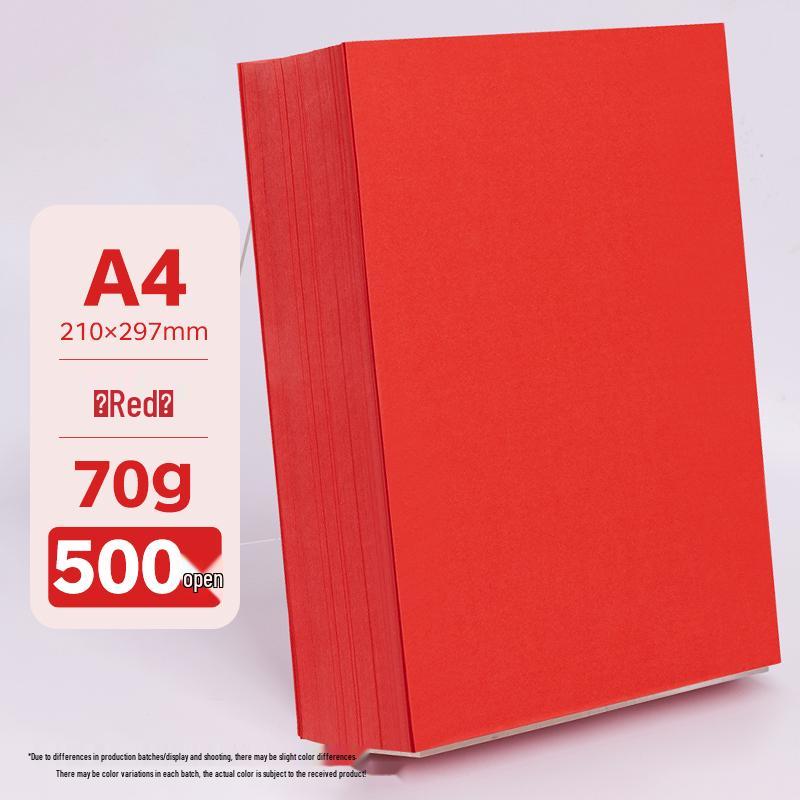 A4 Assorted Color Thickened Origami Paper 80g/120g/150g - Pink, Red, Blue