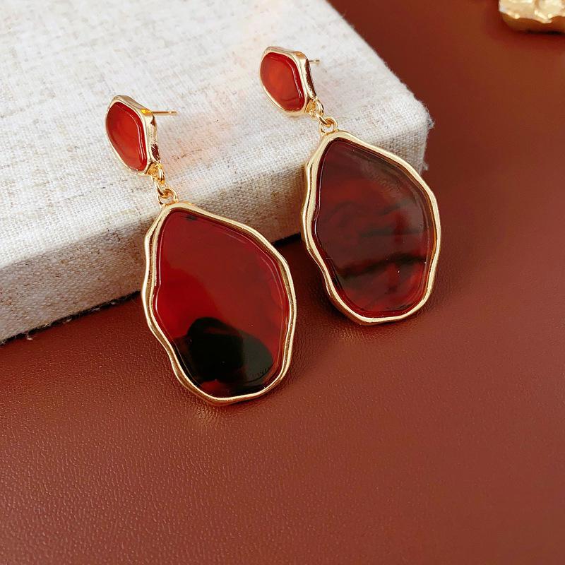 

Средневековые винтажные роскошные овальные серьги-кисточки с ретро дворцовым дизайном с масляной эмалью