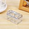 6PCS Plastic Transparent Box Crystal Gem Candy Box Storage Organizer Chest Box Treasure Jewelry