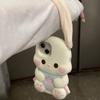 3D Cartoon Plush Long Ears Rabbit Phone Case For IPhone 17 16 15 14 13 Pro Max 14 15 Plus Soft Silicone Back Cover