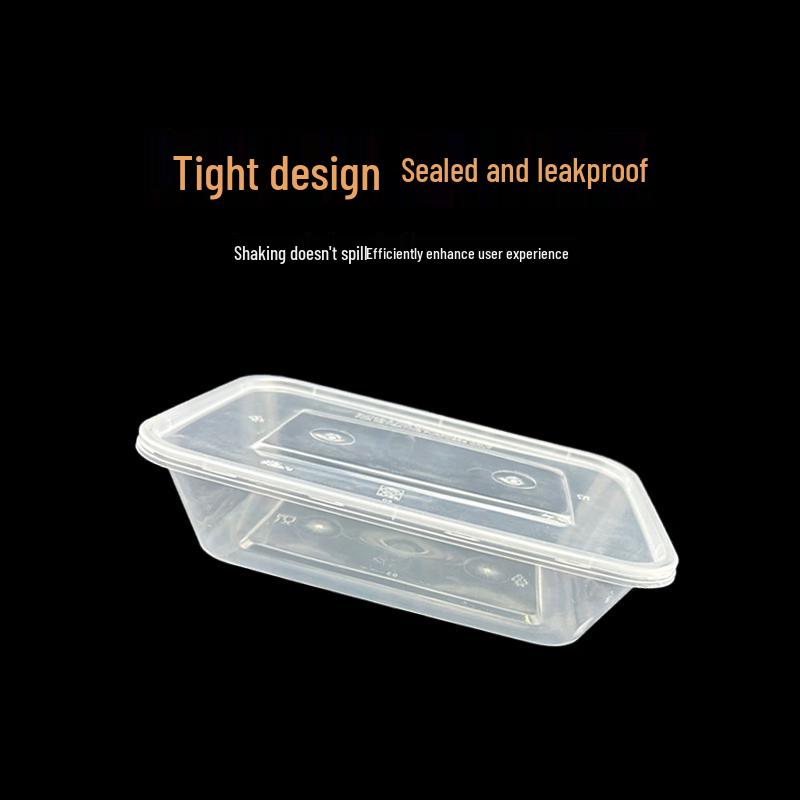 Deshangyuan 650ml Rectangular Disposable Food Containers