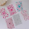 1 Sheet 3D Heart Shape Sticker Acrylic Crystal Children's Stickers Simulation Diamond Pearl Photo Album Decoration Stickers