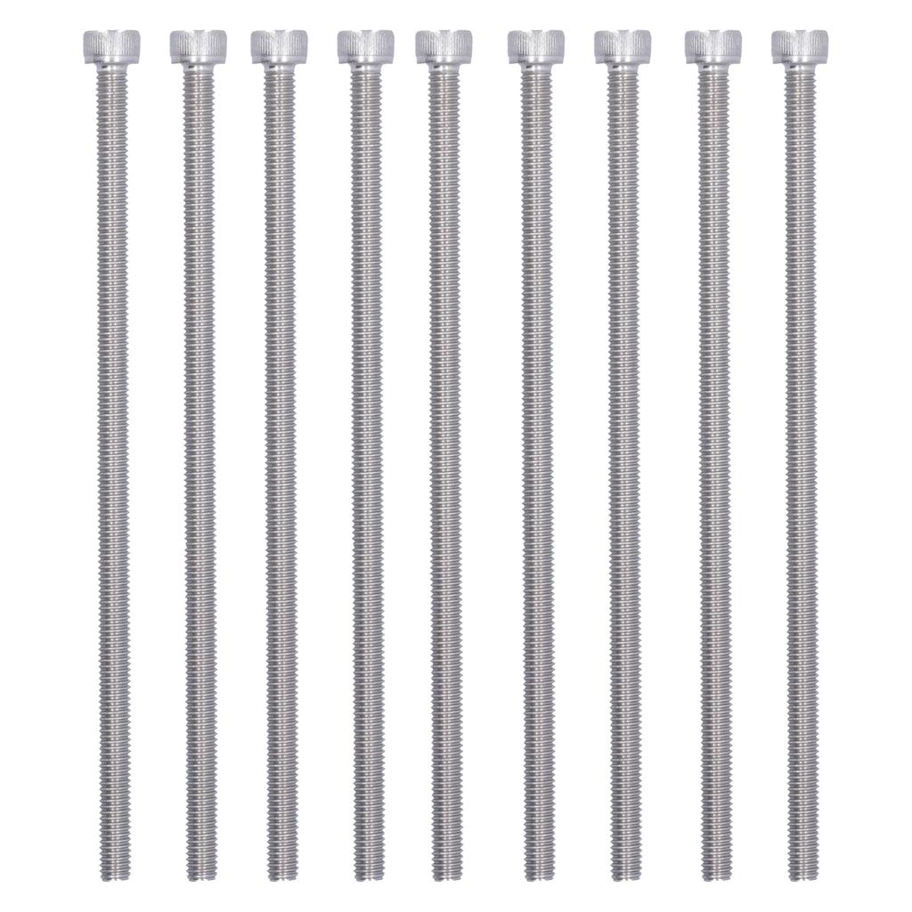 30Pcs Hex Bolt Socket Cap Head Screw A2‑70 304 Stainless Steel Marine Grade Fastener HardwareM6x140