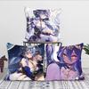 Layla Anime Game Genshin Impact Pillow Case Square Pillow Bedroom Sofa Leisure Comfort Cushion Living Room Home Decoration 40X40