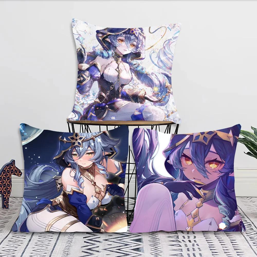 Layla Anime Game Genshin Impact Pillow Case Square Pillow Bedroom Sofa Leisure Comfort Cushion Living Room Home Decoration 40X40