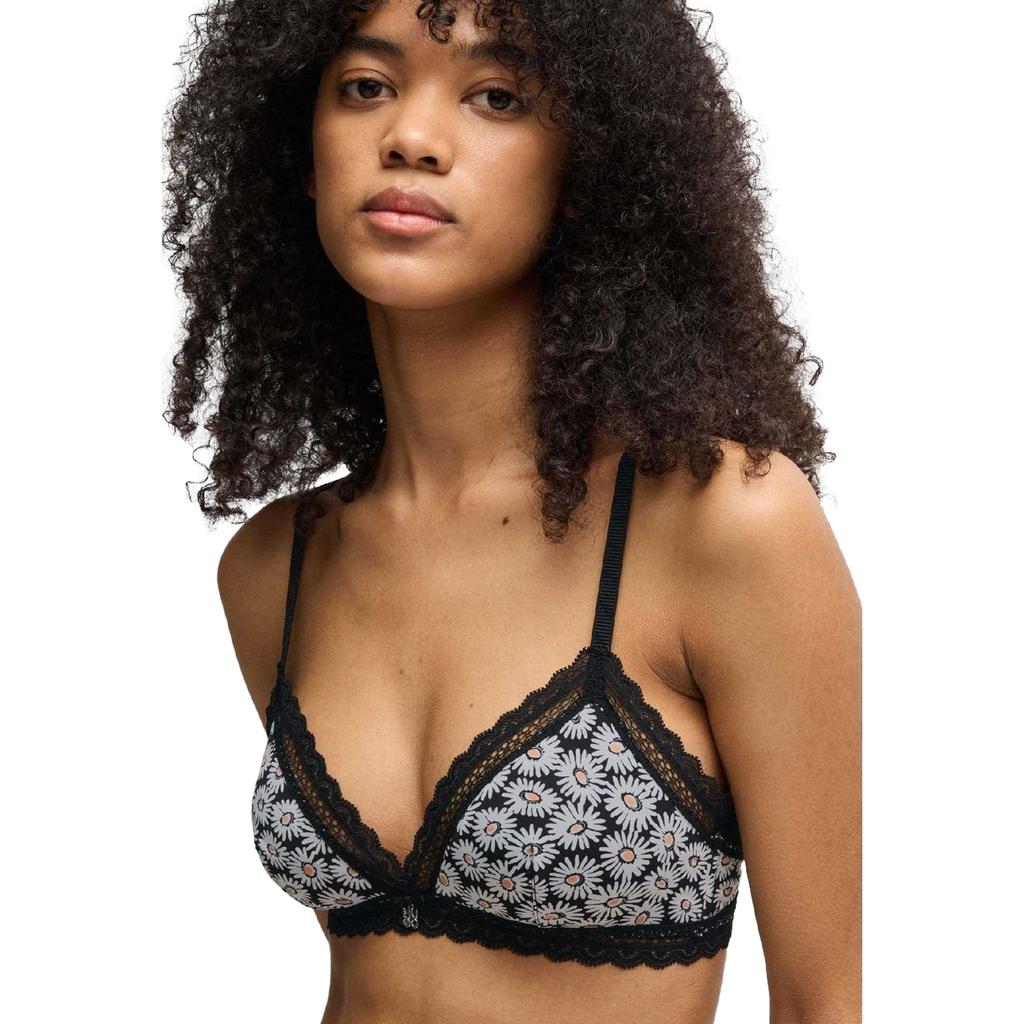 Hugo Womens/Ladies Daisy Lace Trim Bra