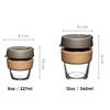 Silica Gel Glass Coffee Cup Cork Set of Insulation Against the Hot Ideas with Cup