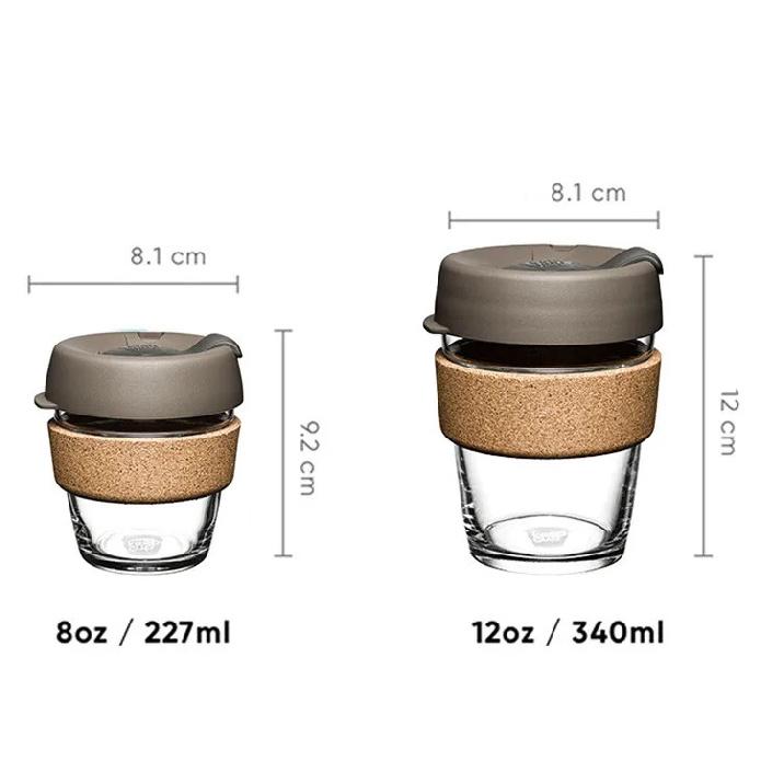 Silica Gel Glass Coffee Cup Cork Set of Insulation Against the Hot Ideas with Cup