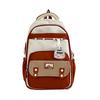 School Season Junior High School Student Schoolbag Female High School Student Large Capacity Backpack Student Casual Contrasting Color Backpack