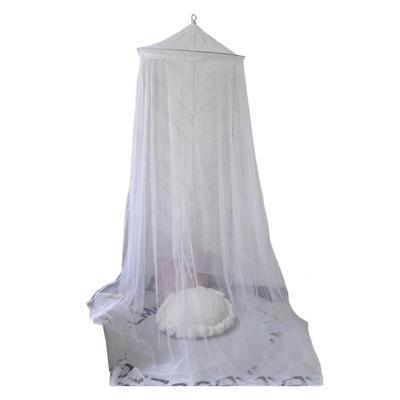 Bed Canopy Fine Mesh Breathable See-through Easy Net Canopy Solid Color Round