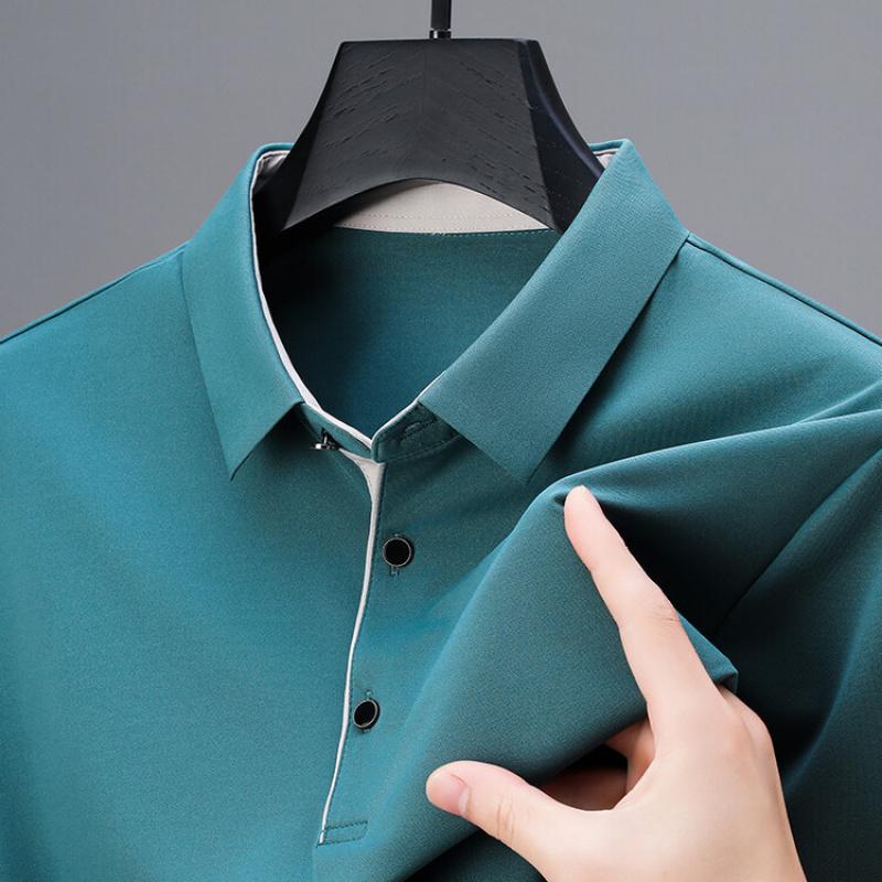Summer New Men'S Short-Sleeve T-Shirt POLO Shirt Business Casual Fashion Versatile Short-Sleeve Tee For Middle-Aged Men