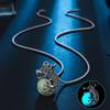 Dragon Halloween Necklaces Stainless Steel Hip Hop Neck Chains Luminous Pendant Necklace  Gifts