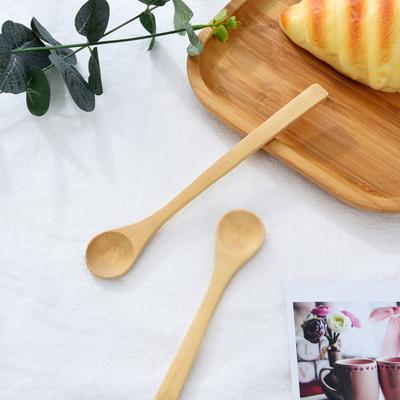 6Pcs/Set Wooden Long Handle Mini Children Home Tableware Honey Medicine Spoon