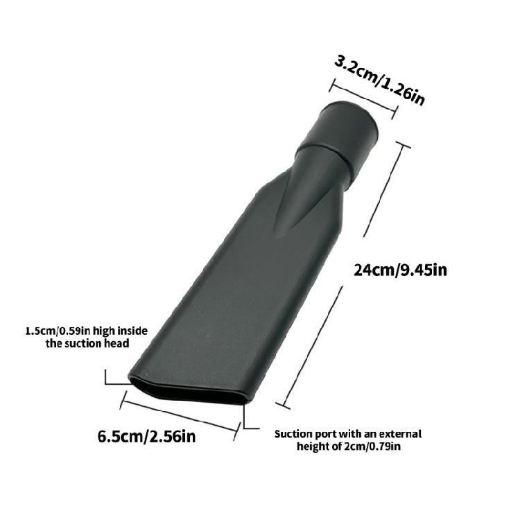 32mm Internal Diameter Flat Nozzle for Vacuum Cleaners for Durability Efficient Suction on Multiple Cleaning Surfaces