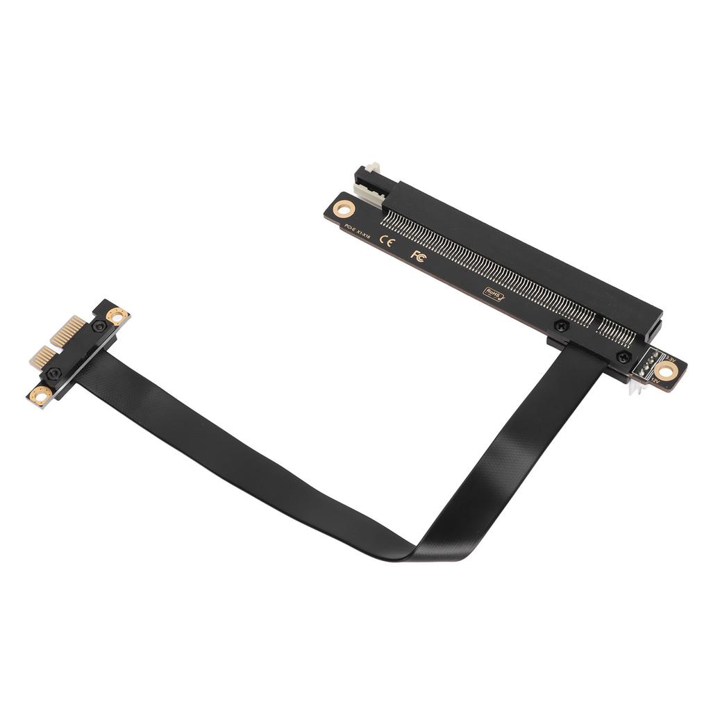 PCIe-Verlängerungskabel, 20 cm, 32 Gbit/s Übertragungsrate, PCI E 3.0 X1, Schwarz, Adapter für Grafikkarte