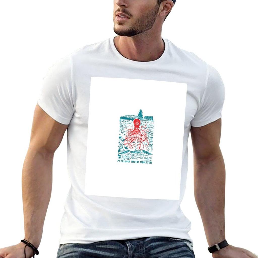 Petaluma River Monster Tshirt T Shirts For Unisex Pack White Anime Tshirt Unisex T Shirt Luxury Tshirt
