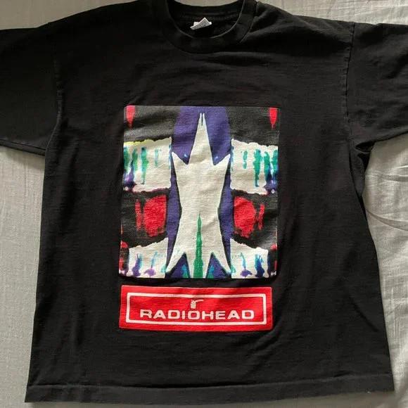 

1995 Radiohead Vintage 90s The Bends Tour Black Unisex T shirt S-5XL WA3519 Unisex T-Shirt M