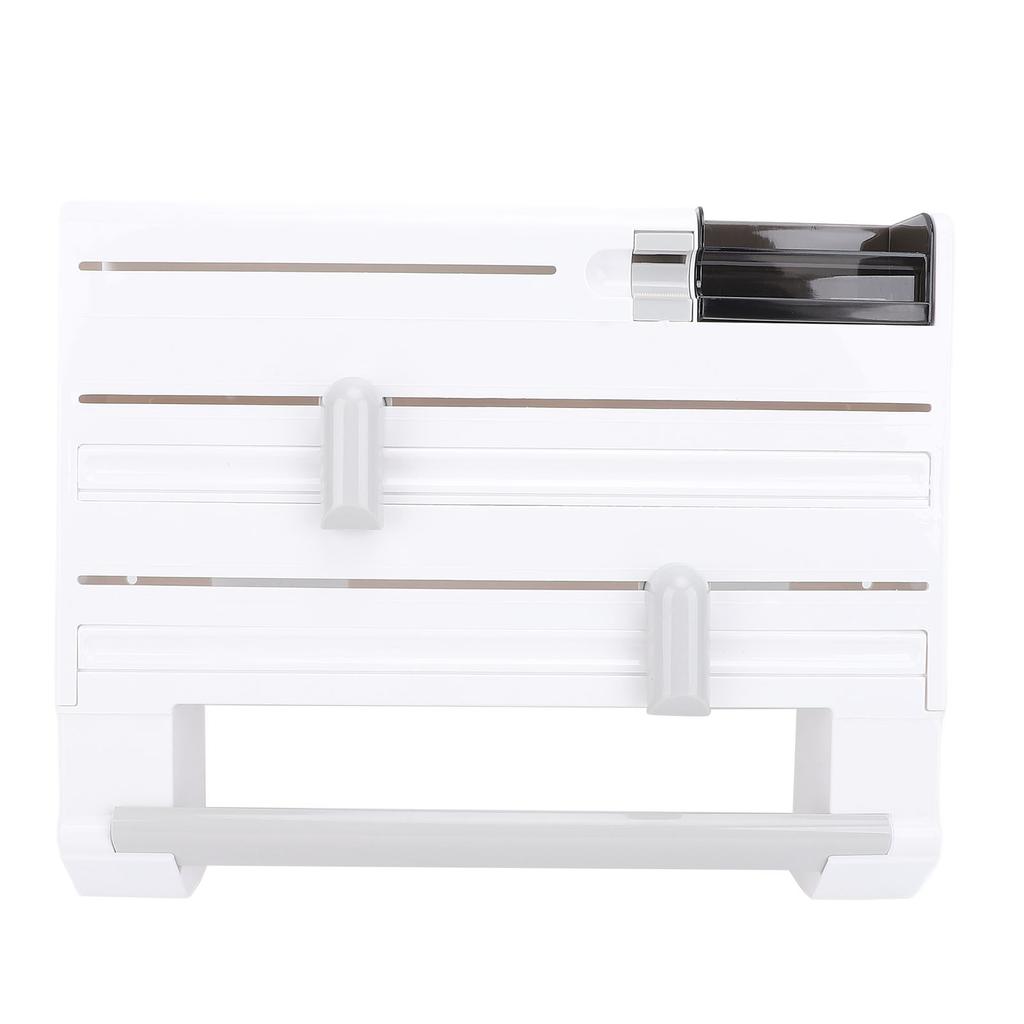 Plastic Wrap Dispenser Wall Mount Easy Installation Space Saving Multipurpose Foil Dispenser for Kitchen