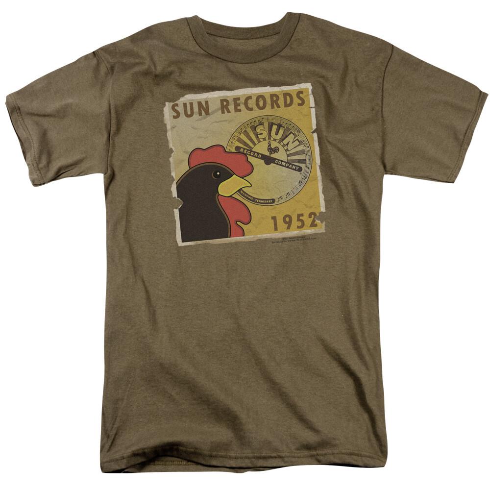 Sun Records Distressed Rooster Poster 1952 T-Shirt XXL
